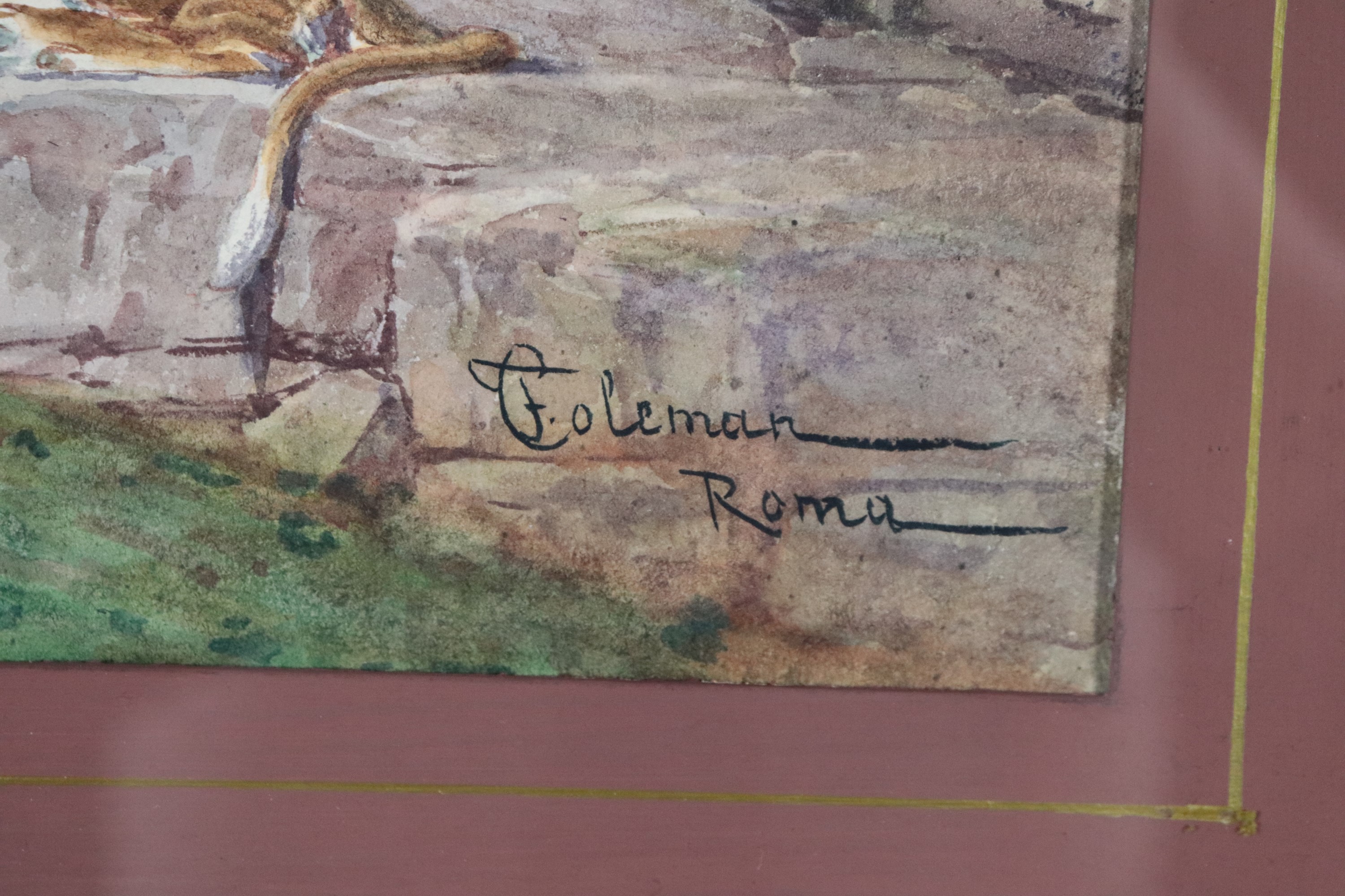 Firmato e iscritto Roma. 'Leoni'