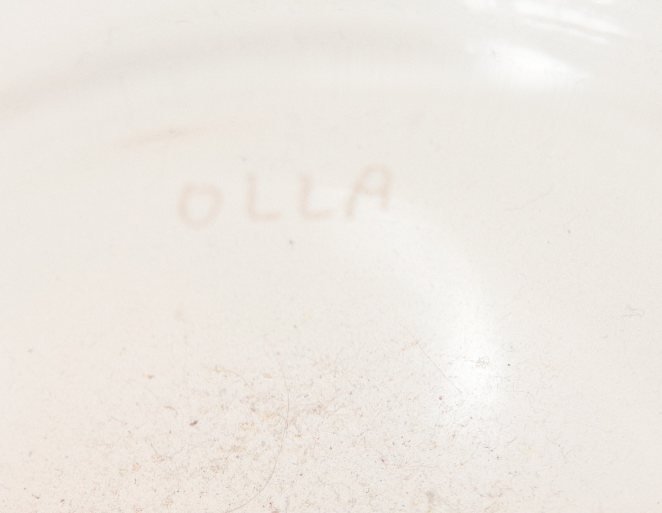"Olla" vaso in vetro soffiato di Murano decorato con la tecnica a macchie in arancio, bianco e ne...