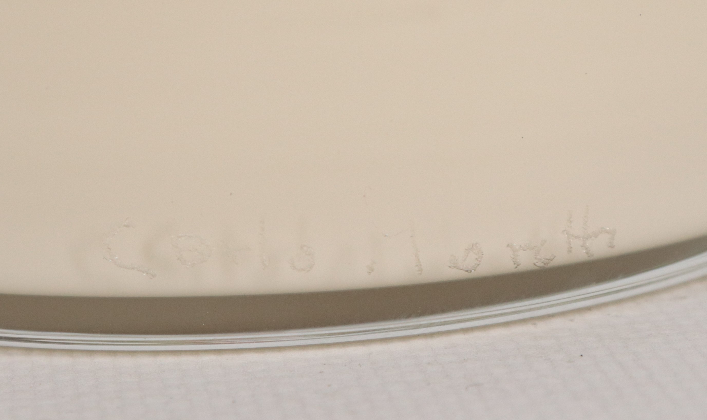 Vaso in vetro soffiato di Murano collezione Troncocono a corpo avorio decorato con applicazioni i...