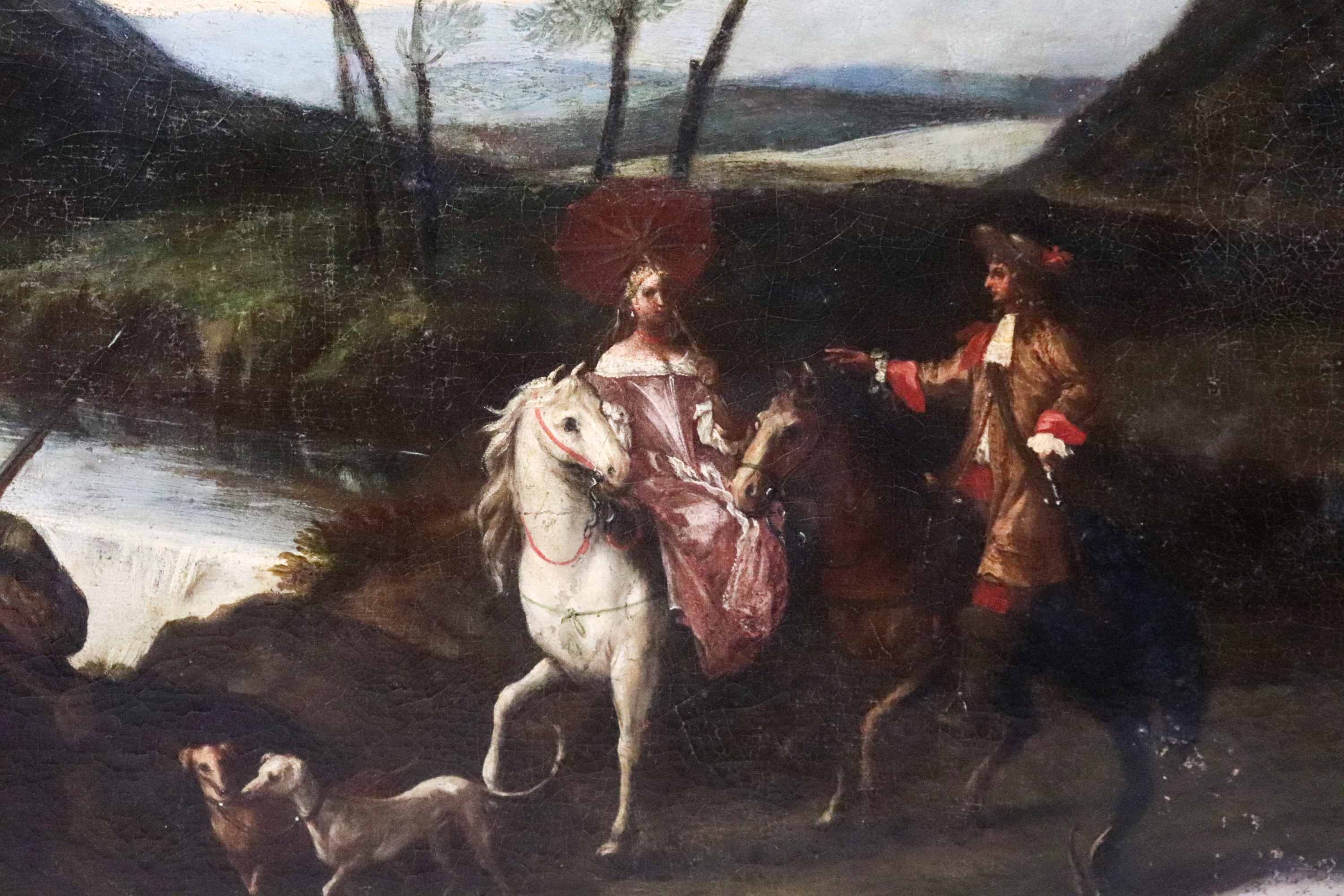 "Paesaggio con la sosta dei pastori con armenti e nobili viandanti"