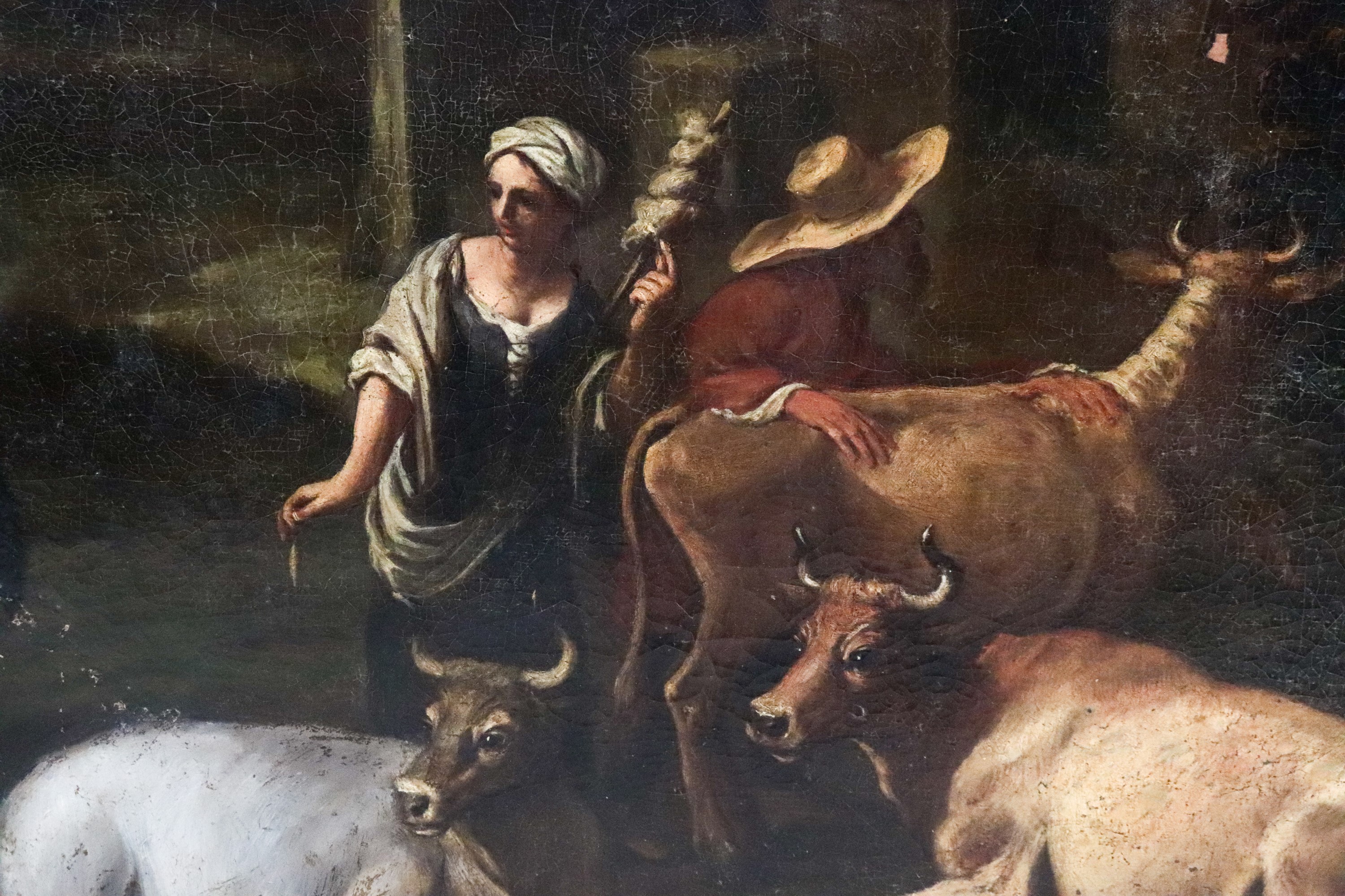 "Paesaggio con la sosta dei pastori con armenti e nobili viandanti"