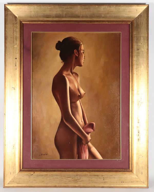 C. Moraldi XX Secolo - Firmato. "Nudo di donna"