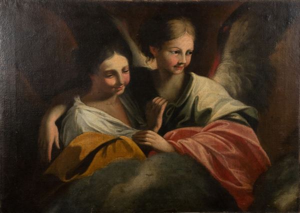 Pittore Napoletano XVII Secolo - &quot;The Annunciation&quot;