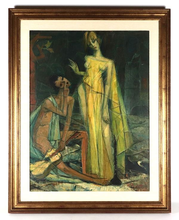 Riccardo Ruberti - Signed. "The Meeting"