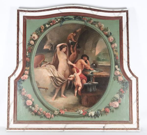 Scuola Francese Fine XVIII Secolo - "Venere nella fucina di Vulcano"