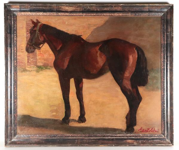 Giuseppe Bertolini - Firmato. "Puledro"