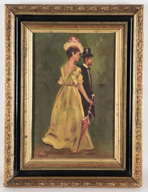 Pietro Scoppetta - It bears the signature of. "The Walk"