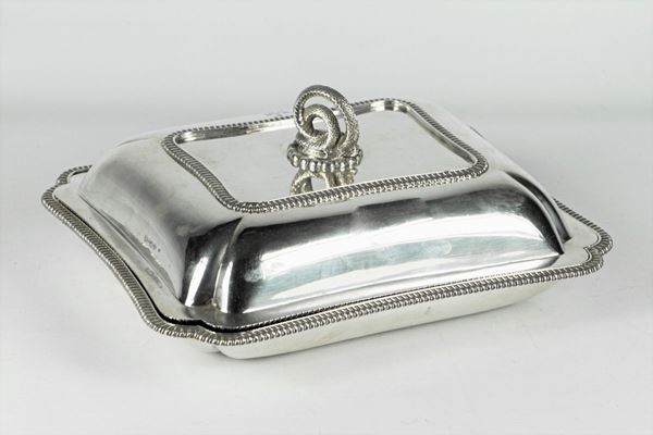Silver vegetable dish from the George IV era