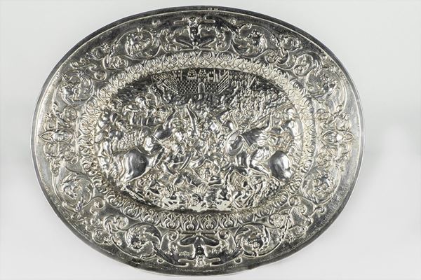 Parade plate in silver
