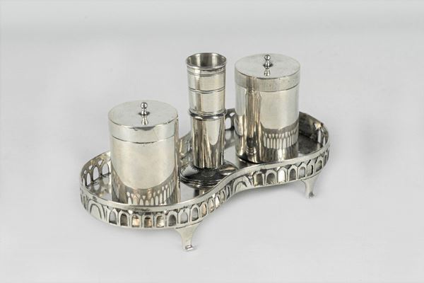 Roman inkwell in silver