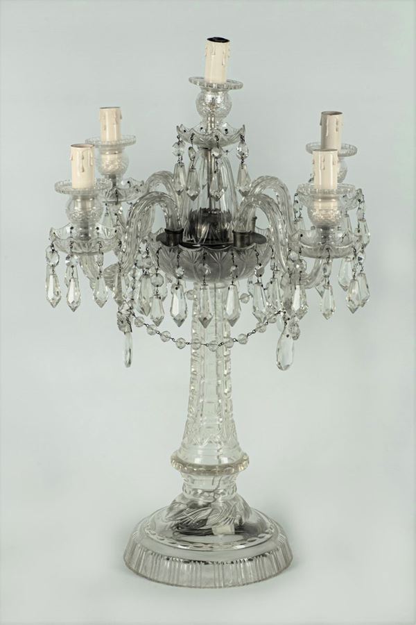 Bohemian crystal candelabra
