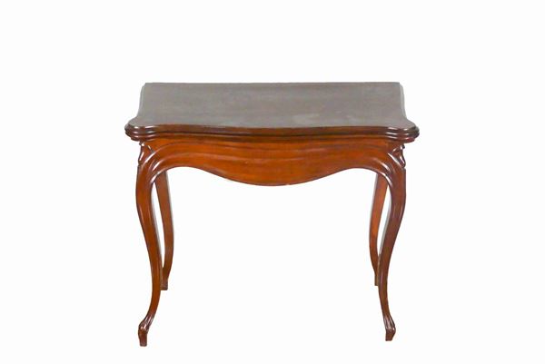 French mahogany game table