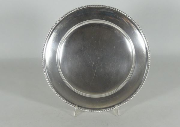 Piatto tondo in argento (Gr. 410)