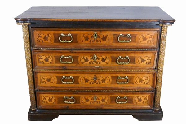 Canterano Lombardo - Veneto Louis XV in walnut