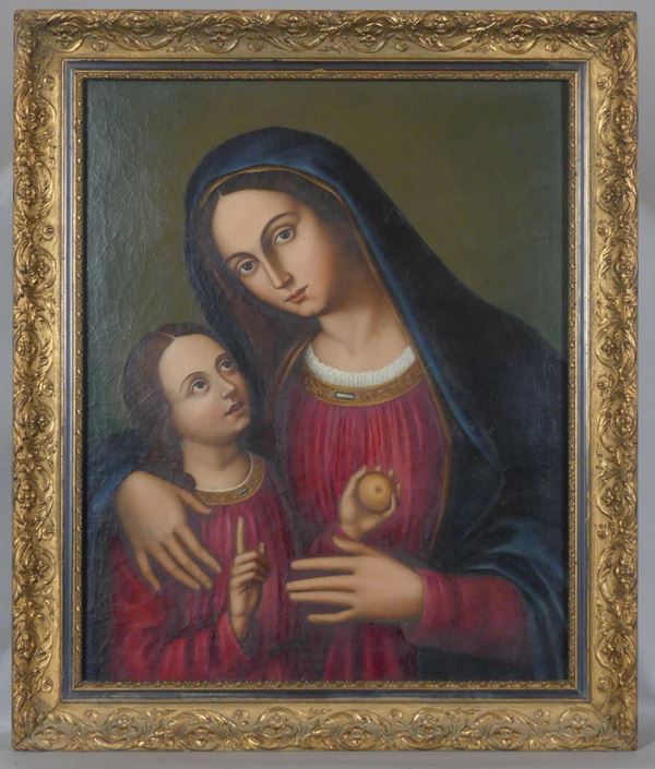 Scuola Italiana XIX Secolo - &quot;Madonna of the apple&quot;