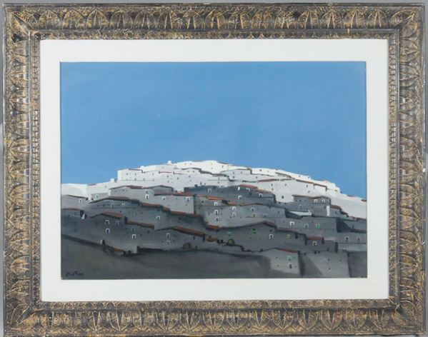 Enotrio Pugliese - &quot;Paesaggio calabrese&quot;. Firmato