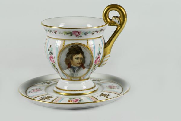 Tazza con piatto in porcellana S&#232;vres