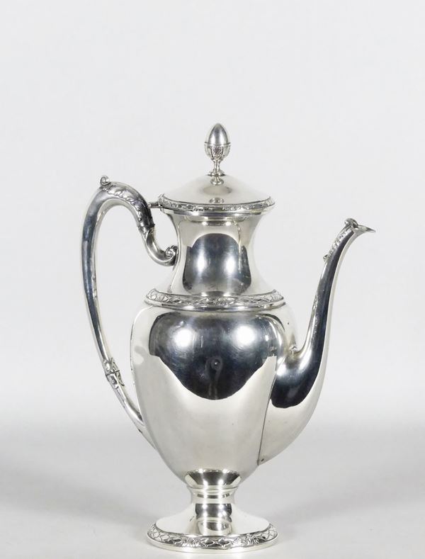 Coffee maker in chiseled silver Gr. 460