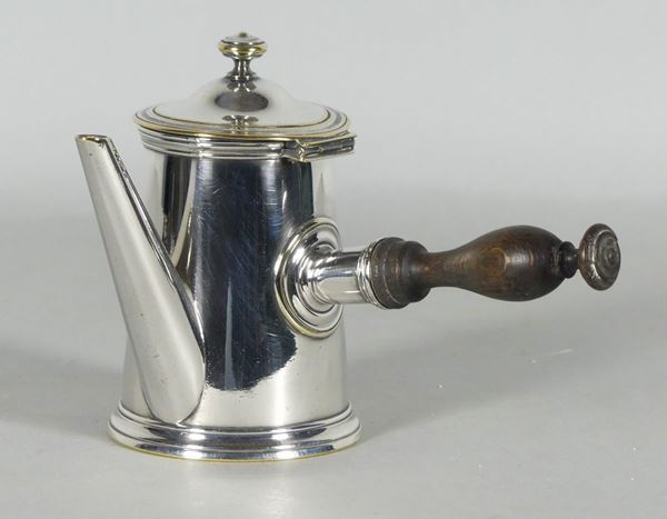 Piccola caffettiera in metallo argentato Christofle