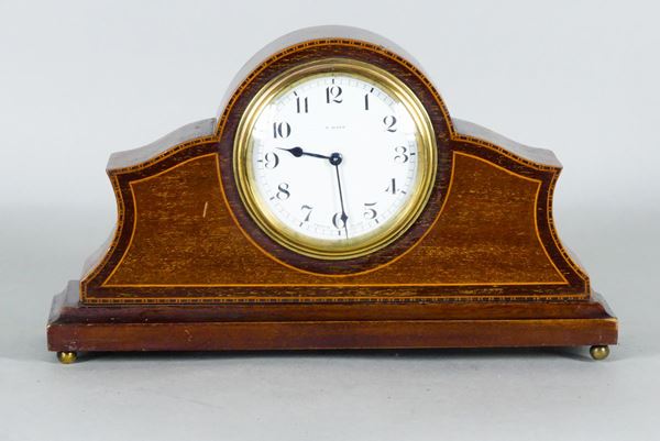 Mahogany table clock
