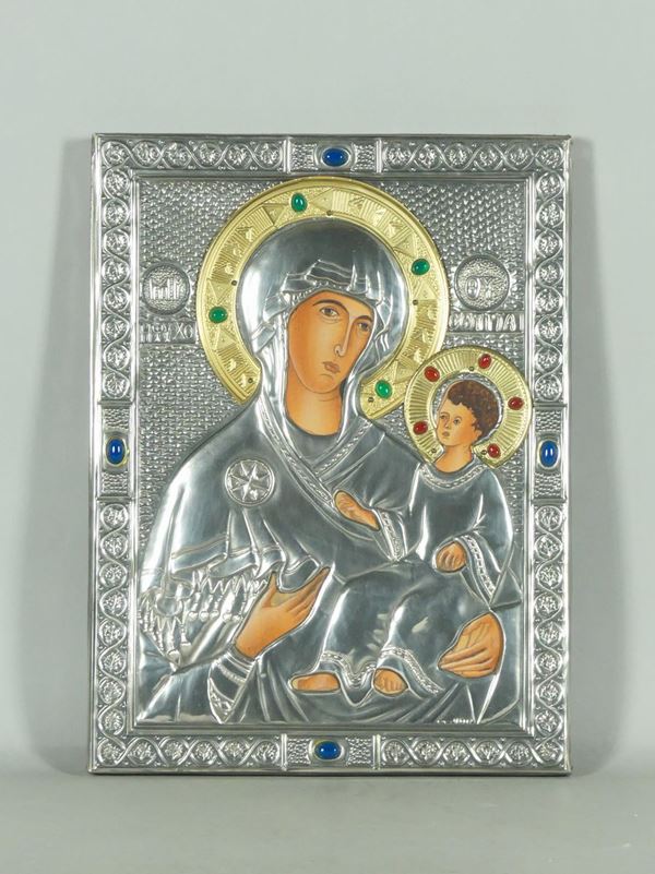 Icona &quot;Madonna con Bambino&quot; (gr. 110)