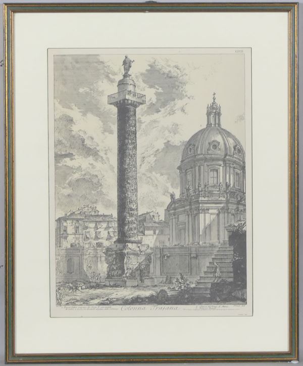 &quot;Trajan&#39;s Column&quot; print