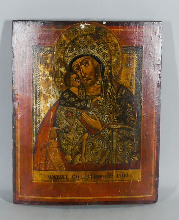 Russian Icon &quot;Madonna with Child&quot;