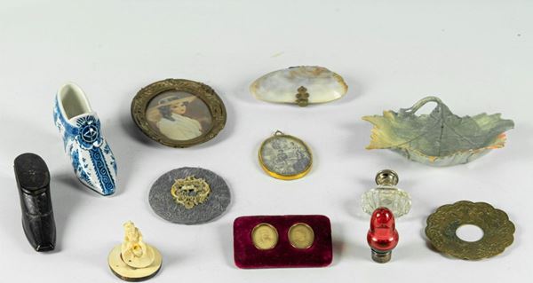 Lot in ceramic, glass and porcelain