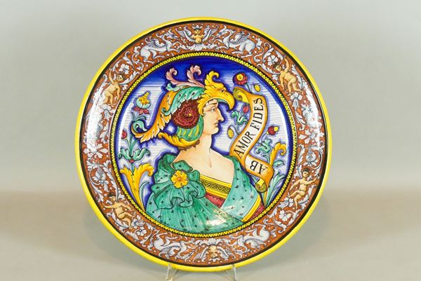 Deruta majolica parade plate