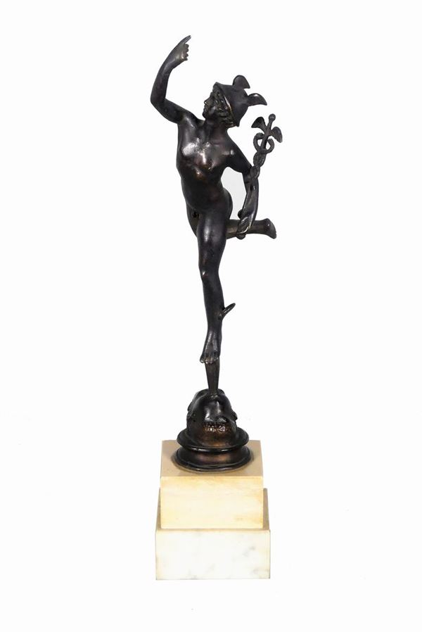 Bronze sculpture &quot;Winged Mercury&quot;