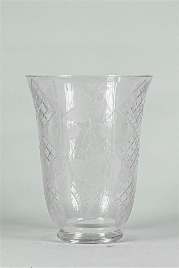 Crystal flower vase