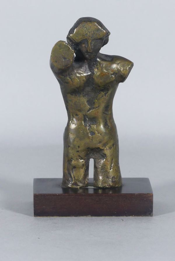 Small &quot;Torso&quot; in bronze  (Contemporary art)  - Auction Time auction - Furniture, Silver, Meissen Porcelain, Miscellanea and Chandeliers - Gelardini Aste Casa d'Aste Roma