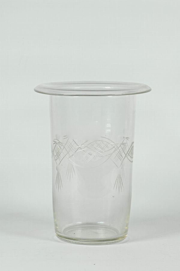 Bottle holder in blown Murano glass