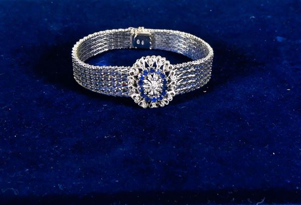 18 Kt white gold women&#39;s bracelet. Gr. 55