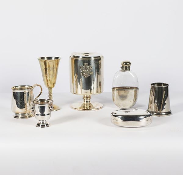 Lot in silver metal (7 pcs)