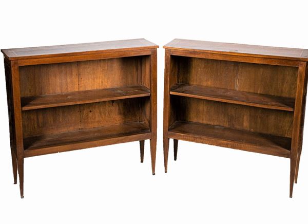 Pair of open Tuscan bookcases