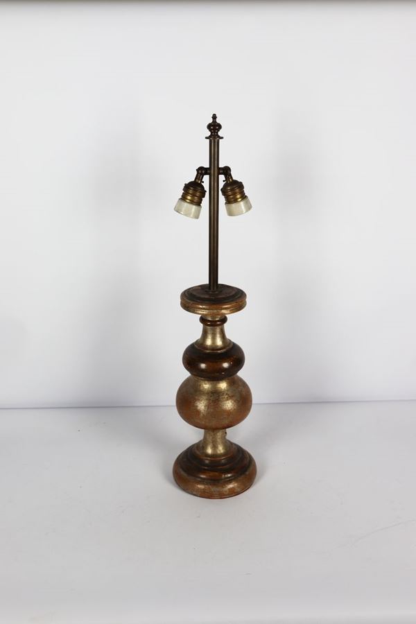 Lacquered wood torch