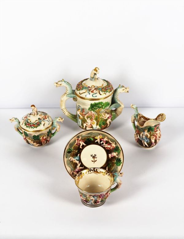 Capodimonte porcelain egoist set (4 pcs)