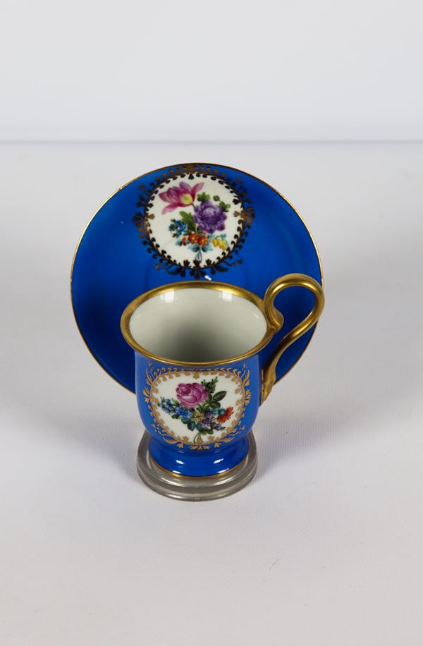 Herend porcelain cup with plate