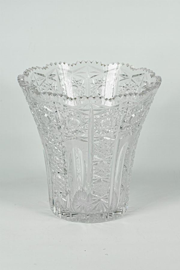 Vaso in cristallo di Boemia 