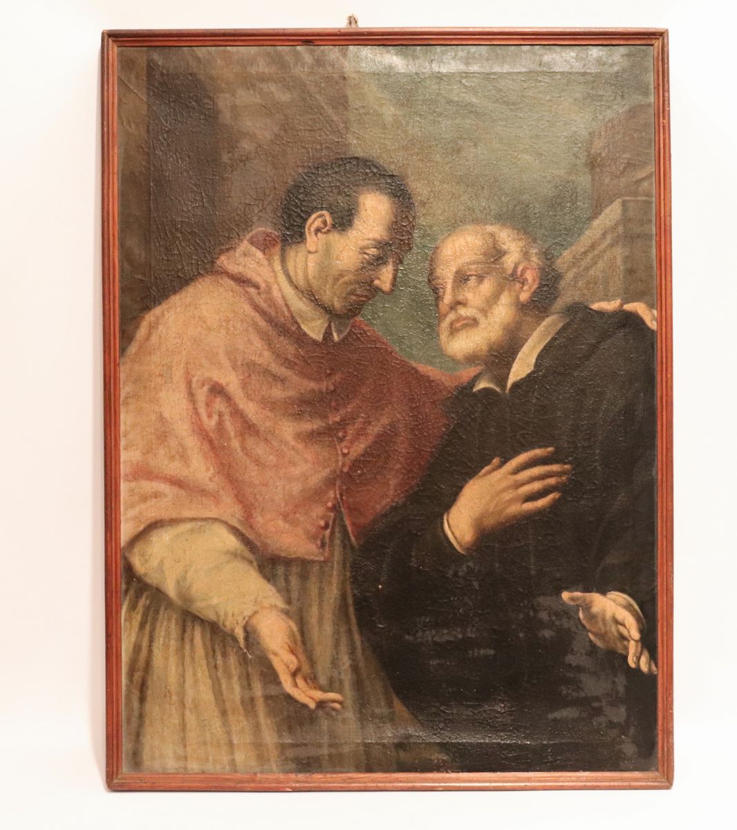 "San Carlo e San Filippo Neri" dipinto ad olio su tela