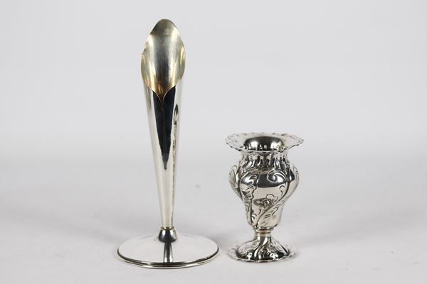 Lot of two silver jars 200 gr
