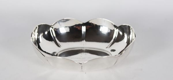 Oval bowl in silver gr 230