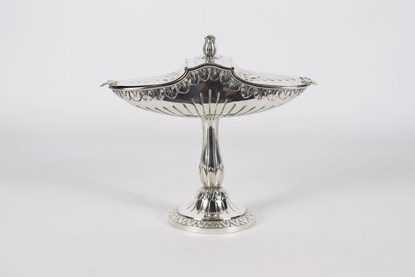 Spacecraft for incense in silver 260 gr