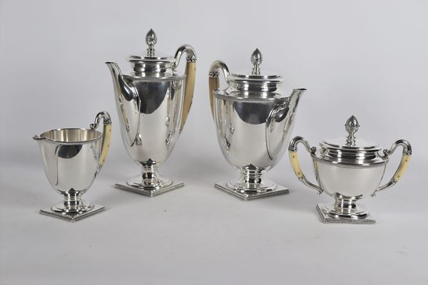 Silver tea and coffee service (4 pcs) gr 2130