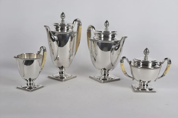 Silver tea and coffee service (4 pcs) gr 2130
