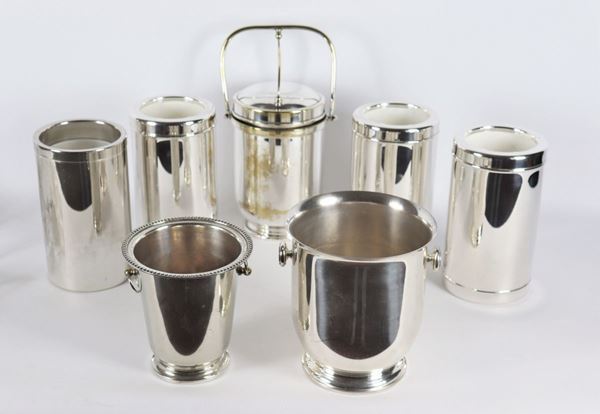 Lot in silver metal (7 pcs)