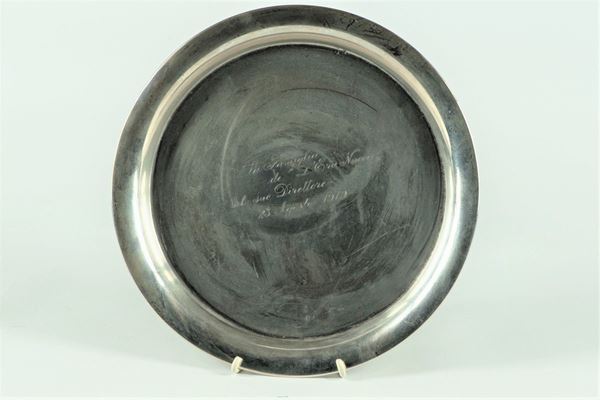 French plate in silver