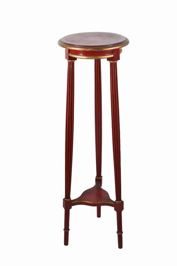 French Liberty perch in red and gold lacquered wood