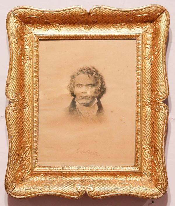 Antica incisione &quot;Beethoven&quot;